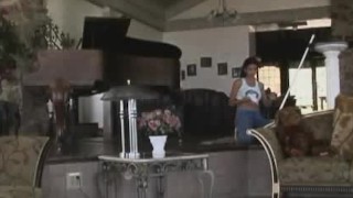 Big tit brunette gets her ass fucked hard