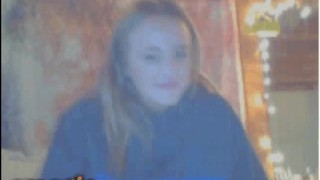 Stunning hot blonde cums on cam – Omegle dare game